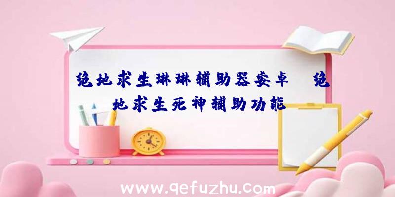 「绝地求生琳琳辅助器安卓」|绝地求生死神辅助功能